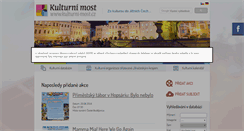 Desktop Screenshot of kulturni-most.cz