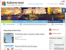 Tablet Screenshot of kulturni-most.cz